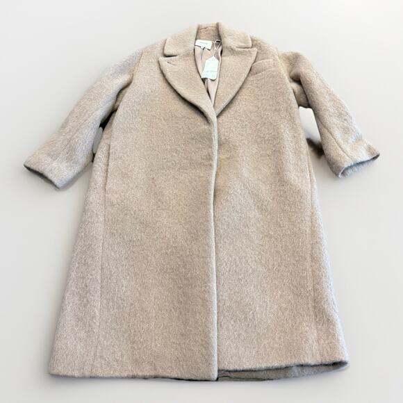 Vince Jackets & Blazers - Vince Womens Mauve Orchid Texture Coat Wool Alpaca Long Sleeve Size XS NWT NEW